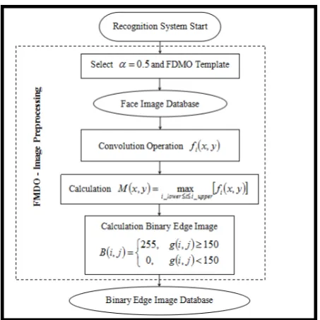 Figure 4. The algorithm process of binary edge manage of face feature that based on the measure ofFMDO