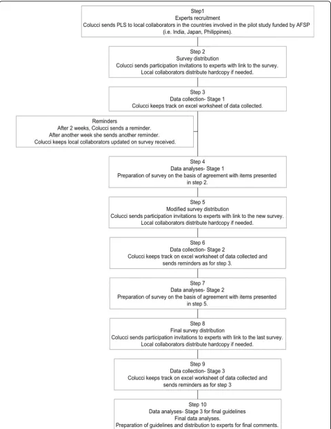 Figure 1 Stages in the guidelines development.