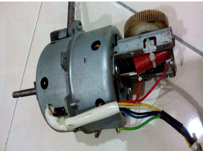 Figure 1.6: Single phase AC motor for stand fan KDK KC40H (black wire – 