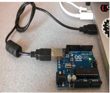 Figure 2.1: Arduino connected to PC  