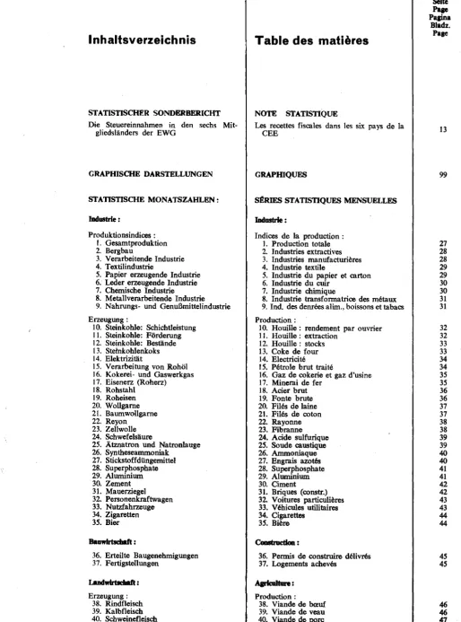 Table des matieres 