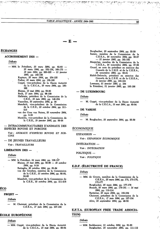 TABLE ANALYTTQUE _ ANNÉE 1e64-1965