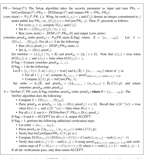 Figure 5: Zero Knowledge List (ZKL) Construction