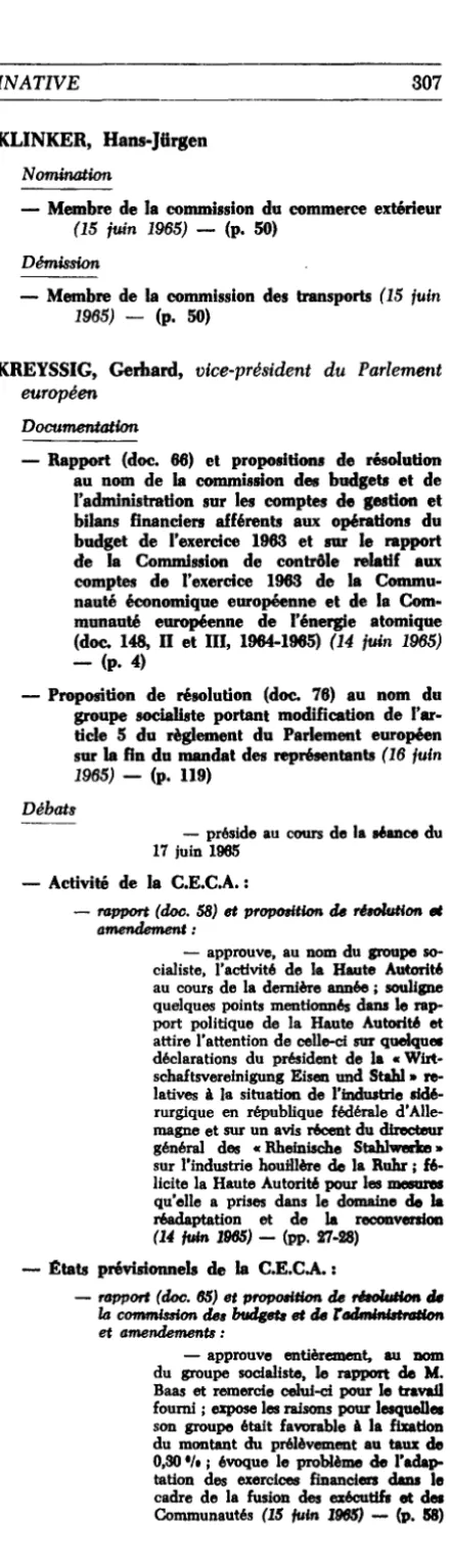 TABLE NOMINATIVE 