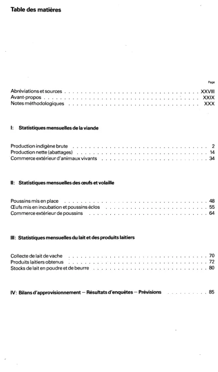 Table des matières 