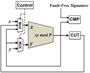 Fig. 3: Multiplier based BIST strategy.