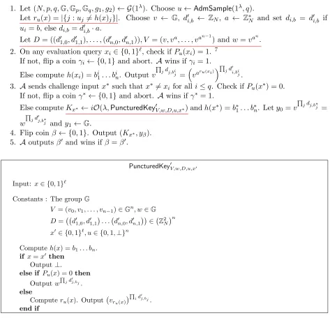 Figure 6: Program PuncturedKey′
