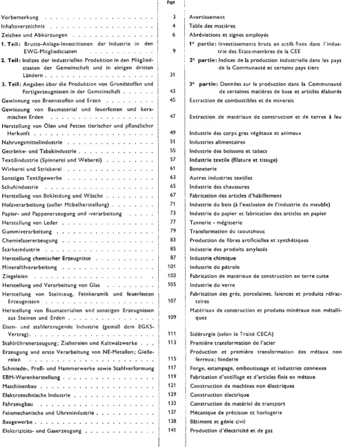 Table des matières 