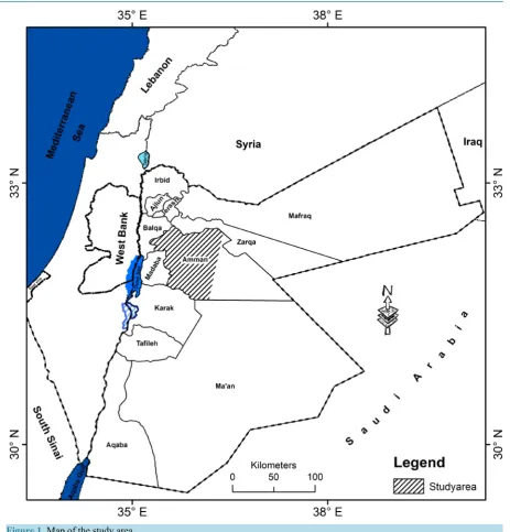 Figure 1. Map of the study area.                                                                             