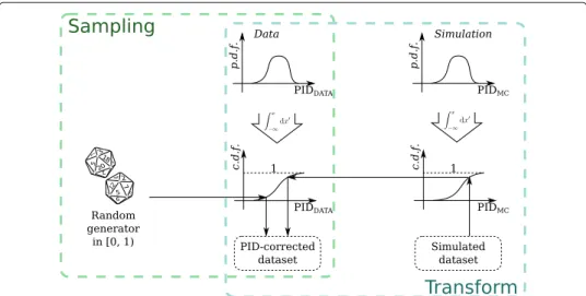 Fig. 2 Schematic representation of the PID resampling and variable transformation techniques