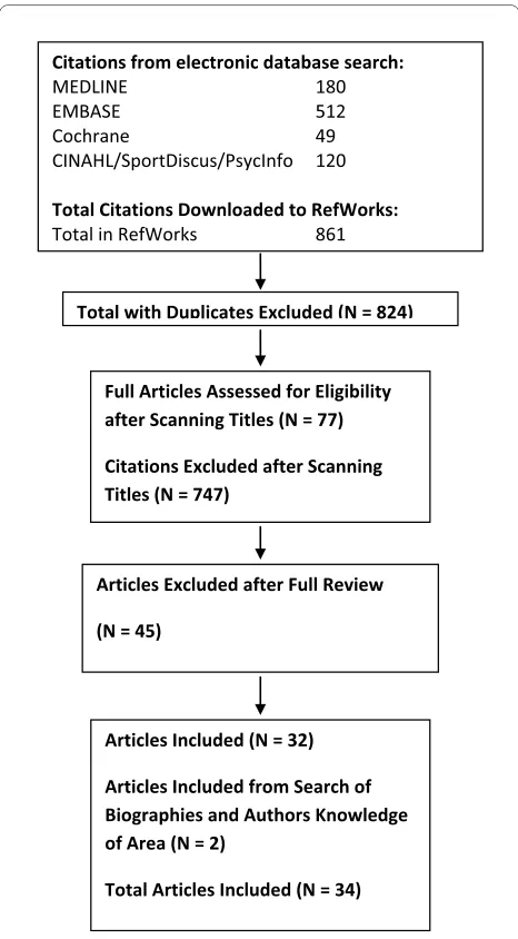 Figure 4 Results of the literature search for cognitive function