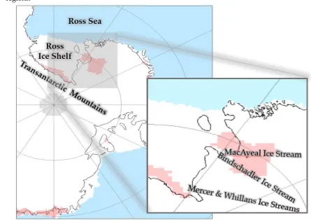 Figure 1. XPGR Surface Melt Occurrence (Pink) for West Antarctica, January 8, 2005. 