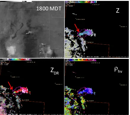 Figure 9. Little Bear fire on June 8 at 1800 MDT indicated on the NASA satellite photo (upper left)