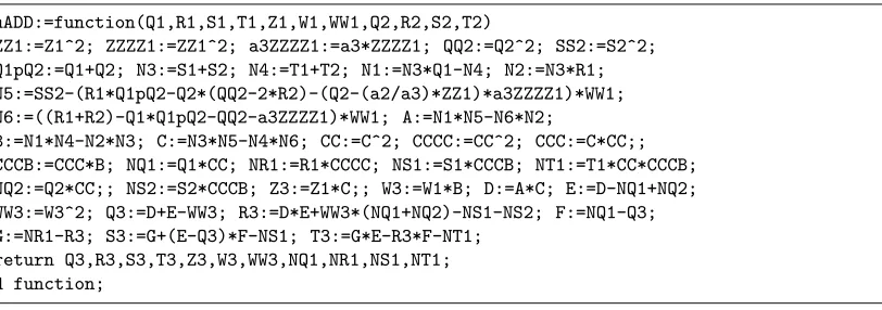 Fig. 11. Explicit formulas for zwADD.