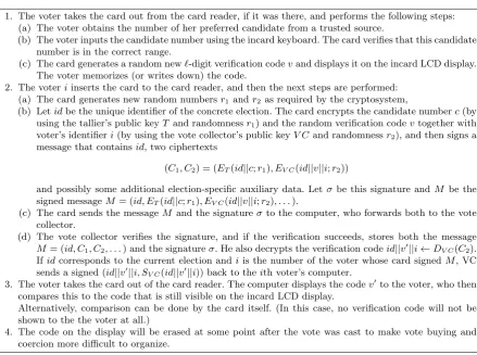 Fig. 1. Single voting attempt protocol
