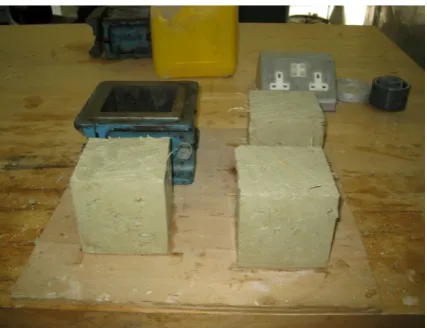 Figure 4. Brick samples after casting.                                                                