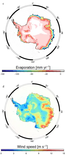 Figure 1.2c-d: Spatial distribution of (c) all sublimation and deposition processes 