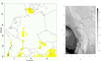 Figure 5. Example of the effect of false alarms due to a frontal system in a low CAPE environment