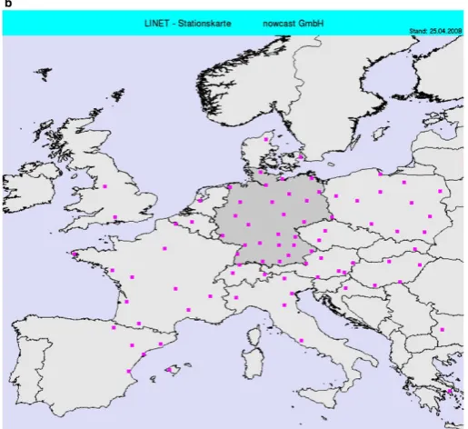 Figure 3. The LINET network , source LINET GMBH, taken from [23].
