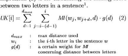 Figure 2: D-bigram Example 