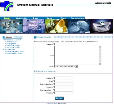 Figure 4:  Screenshot of the main window of m-bookMed