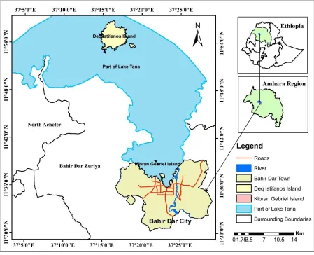 Figure 1: Geographical setting of the study area 