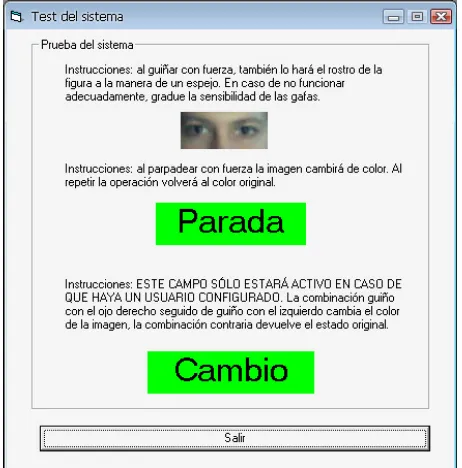 Table 1. Control subjects assessment for different para- meters of the voluntary winks detection interface