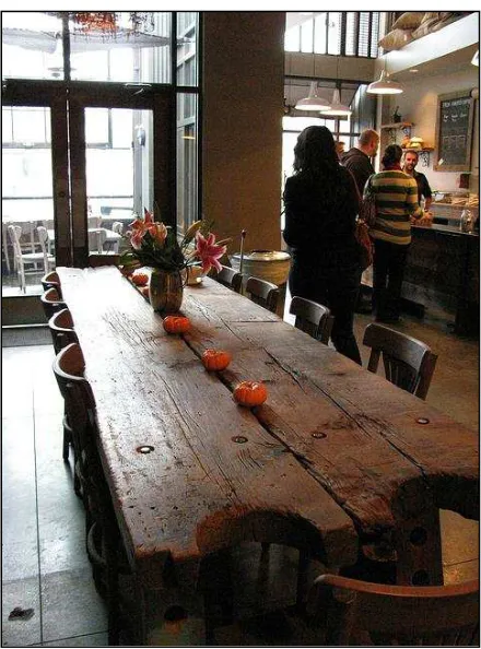 Figure 3 – Meaning potentials of community: Communal table in 15th Ave E 
