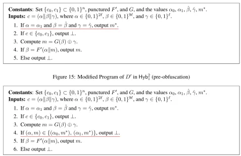 Figure 15: Modiﬁed Program of D′ in Hyb21 (pre-obfuscation)