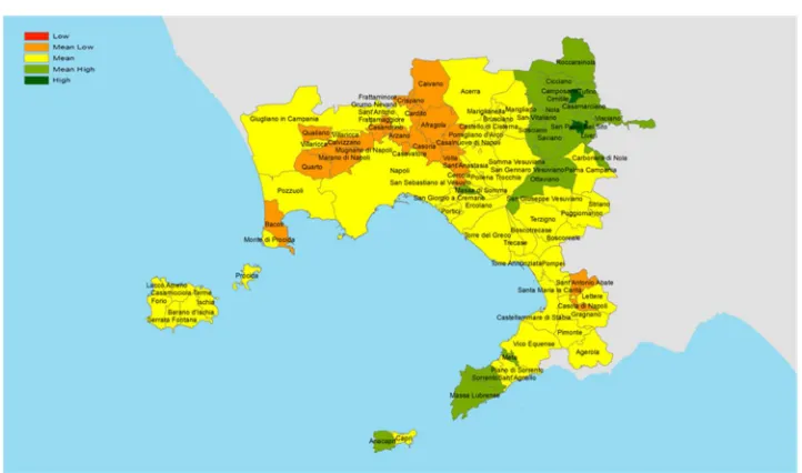 Fig. 6.1.  Thematic map for the input variable x1  