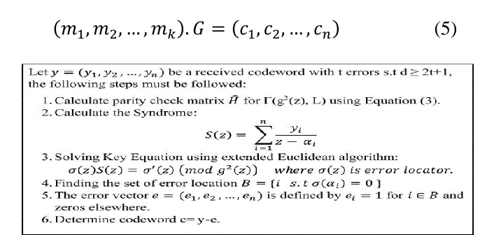Fig. 2 Algorithm of Finding and Correcting Errors in Separable Goppa Code 