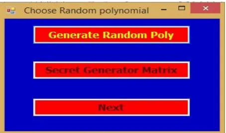 Fig. 7 Generating Secret Matrix  