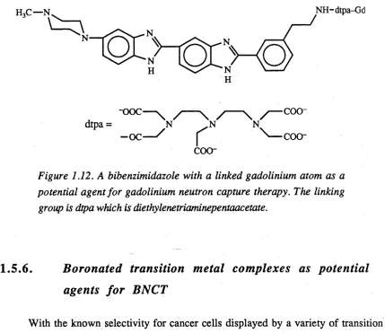 Figure 1.12. A bibenzimidazole with a linked gadolinium atom as a 