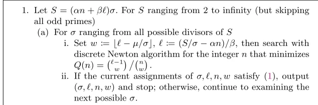 Fig. 5: The non-linear programming problem for optimizing the interactive hash’s parameters