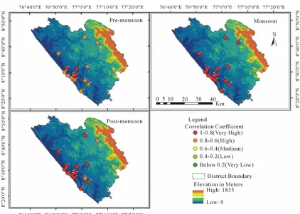 Figure 3. Mapping of water holding capacity and nematode density. 