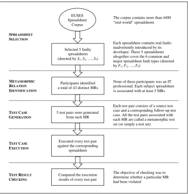 Figure 1. Major phases and steps of the experiment 