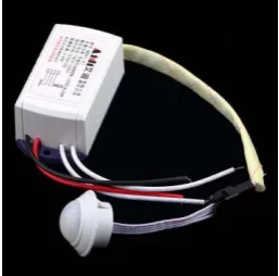 Figure 2. PIR-based motion sensor switch, the type used in this project [1] 