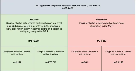 Figure 1 Study cohort, definition, and exclusion.Notes: The study cohort was defined using the Swedish MBR