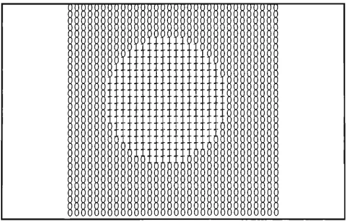 Fig. 3.8 Bit array of form circular disk 