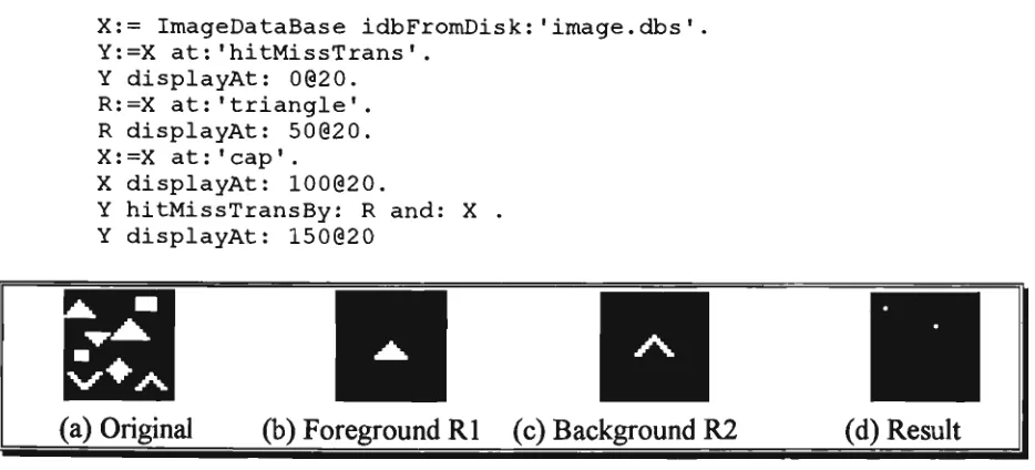 Fig. 4.9 Sample images for the hit or miss transform operation 
