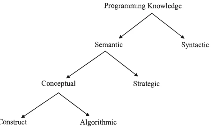 Figure 2.4: Types of Programming Knowledge 