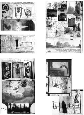 Figure 4.1 Images from Sinclair’s Slow Chocolate Autopsy. Note once again the juxtaposition between sinister and erotic visual and textual imagery [Source: Sinclair, 1997]