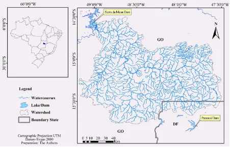 Figure 1. Location of the Maranhão river Basin.                                                                