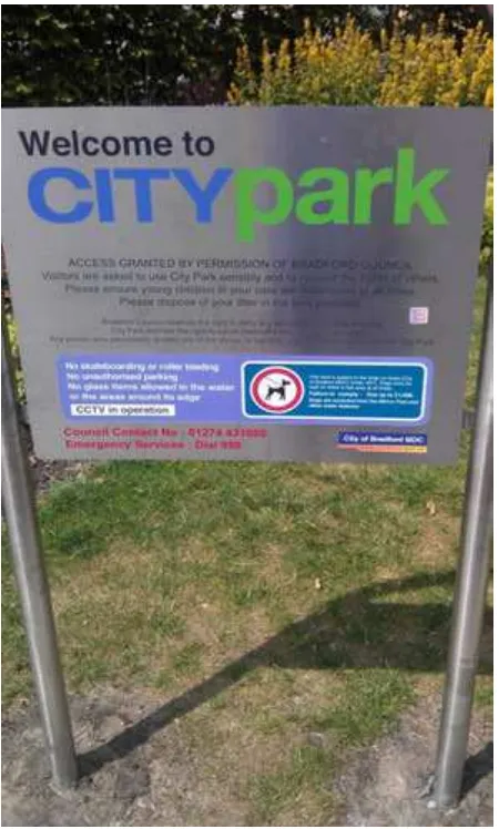 Figure 4.1 City Park’s rules and regulations 