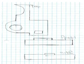 Figure 4. 3-D Printed Object Example &amp; Post-test drawing 