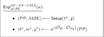 Figure 2: Experiments for unforgeability