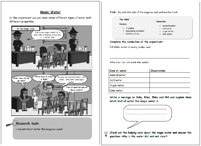 Figure 1. First page of an experimental instruction Figure 2. Second page of an experimental instruction