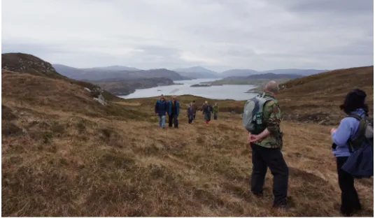 Figure 7 – an organised walk to a formerly occupied township 