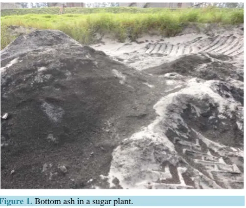 Figure 1. Bottom ash in a sugar plant.                            