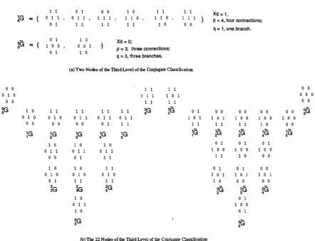 Figure 3: The Third Level of the Conjugate Classification 